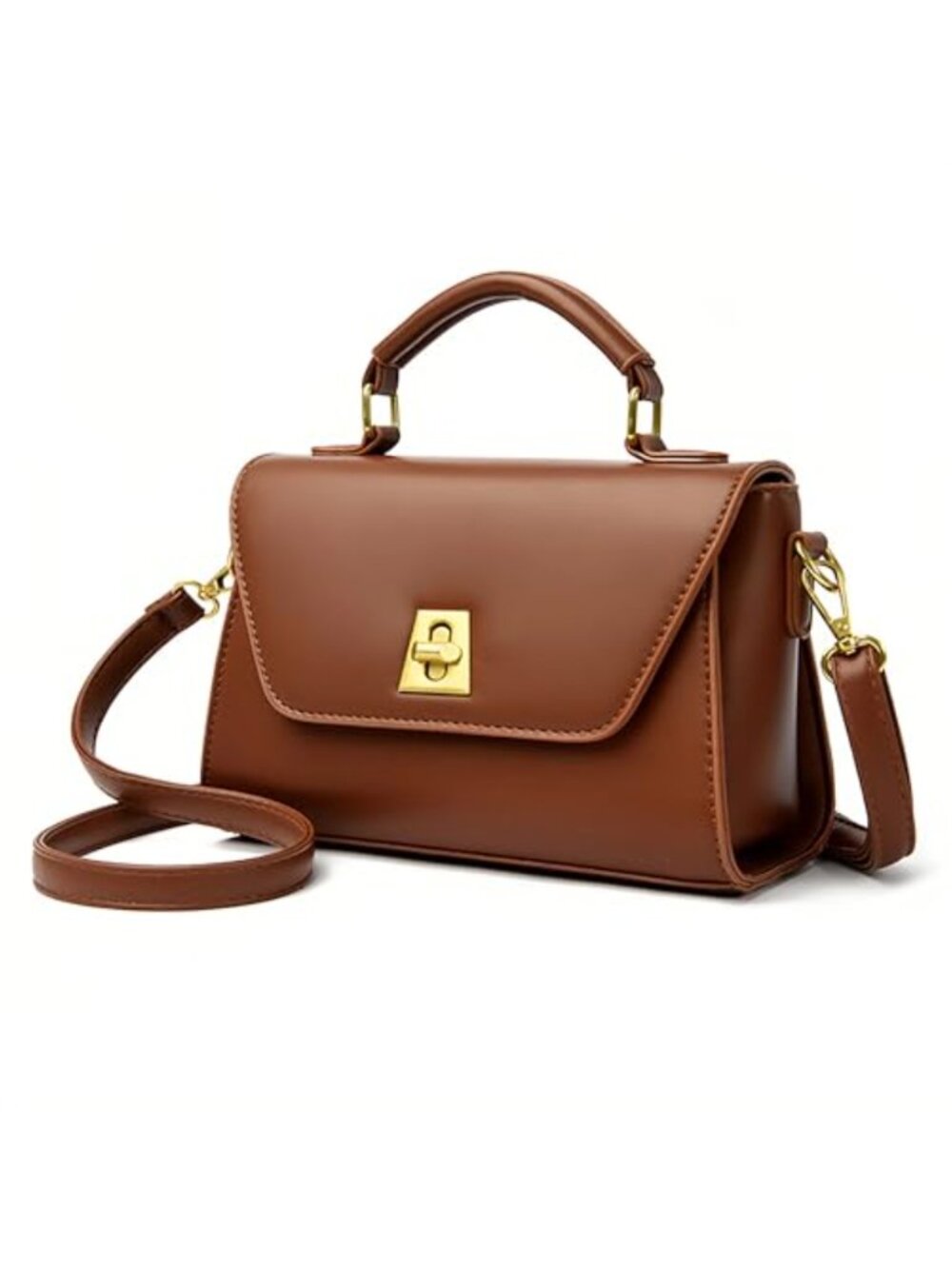 Women's Leather Crossbody Bag Messenger Shoulder Purse Adjustable Strap